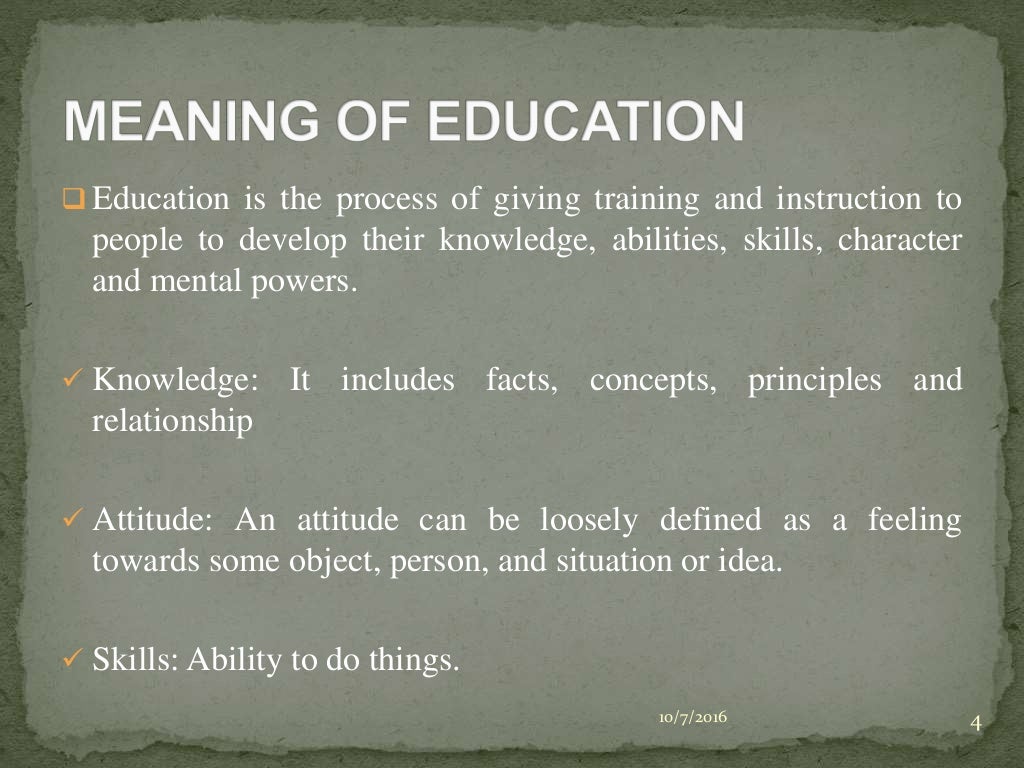 Extension education