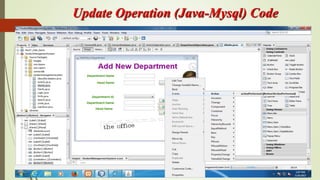 Update Operation (Java-Mysql) Code
 