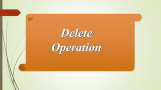 Delete
Operation
 