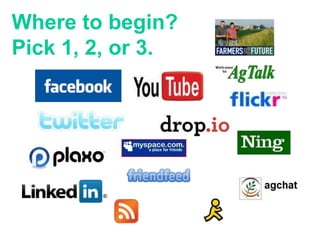 Where to begin?
Pick 1, 2, or 3.
 