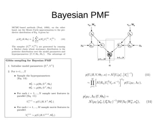 Probabilistic Matrix Factorization (extensions of models) | PDF