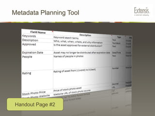 Presentation OutlineInitiating your DAM ProjectEvaluating SolutionsImplementing DAMDaily use of DAMMaintenance11