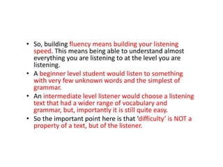 The Teaching of Extensive Listening Skill | PPTX