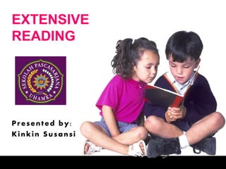 EXTENSIVE
READING
Presented by:
Kinkin Susansi
 