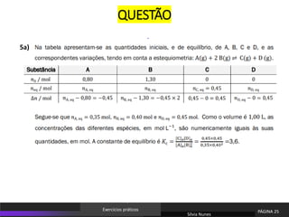 QUESTÃO
Sílvia Nunes
PÁGINA 25
Exercícios práticos
5a)
 