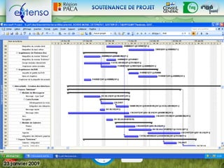 Supports de Travail Collaboratifs / Outils

- Suivi d’avancement du projet / MS Project
   •   Hiérachisation des tâches
   •   Dépendances des actions
   •   Attribution des ressources
   •   Comptabilisation / Feuilles de temps
   •   Support de budgétisation
 