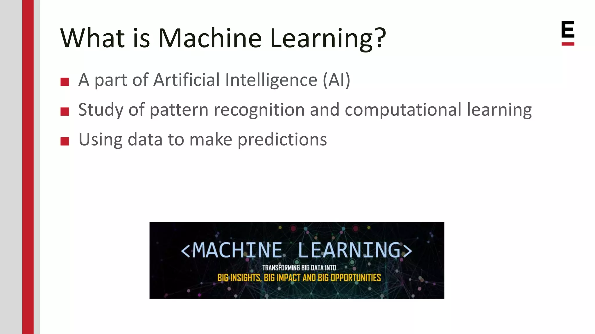 Machine Learning -- The Artificial Intelligence Revolution | PPTX