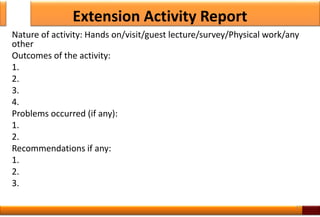 Extention Activity Extention activities-NAAC | PPTX