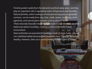 View of Exterior and interior Finishes- Building Construction | PPTX