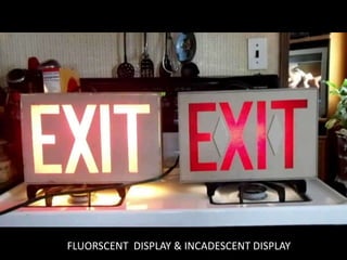 FLUORSCENT DISPLAY & INCADESCENT DISPLAY
 
