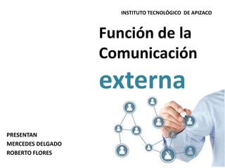 3.5 FUNCIÓN DE LA COMUNICACIÓN EXTERNA 