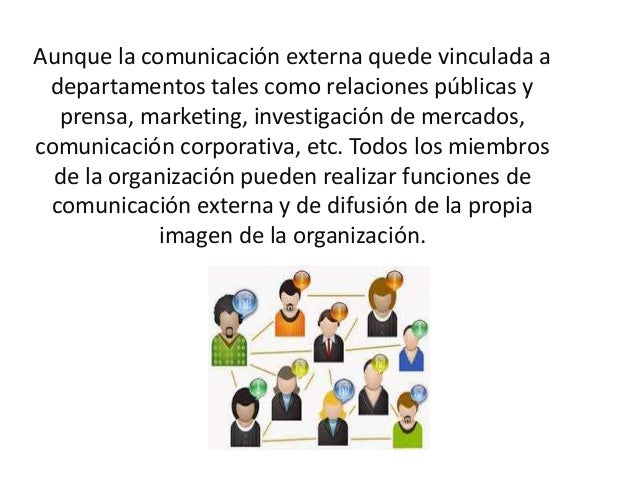 3.5 FUNCIÓN DE LA COMUNICACIÓN EXTERNA