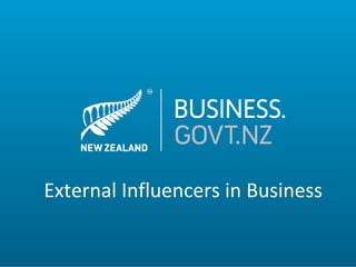 External Influencers in Business
 