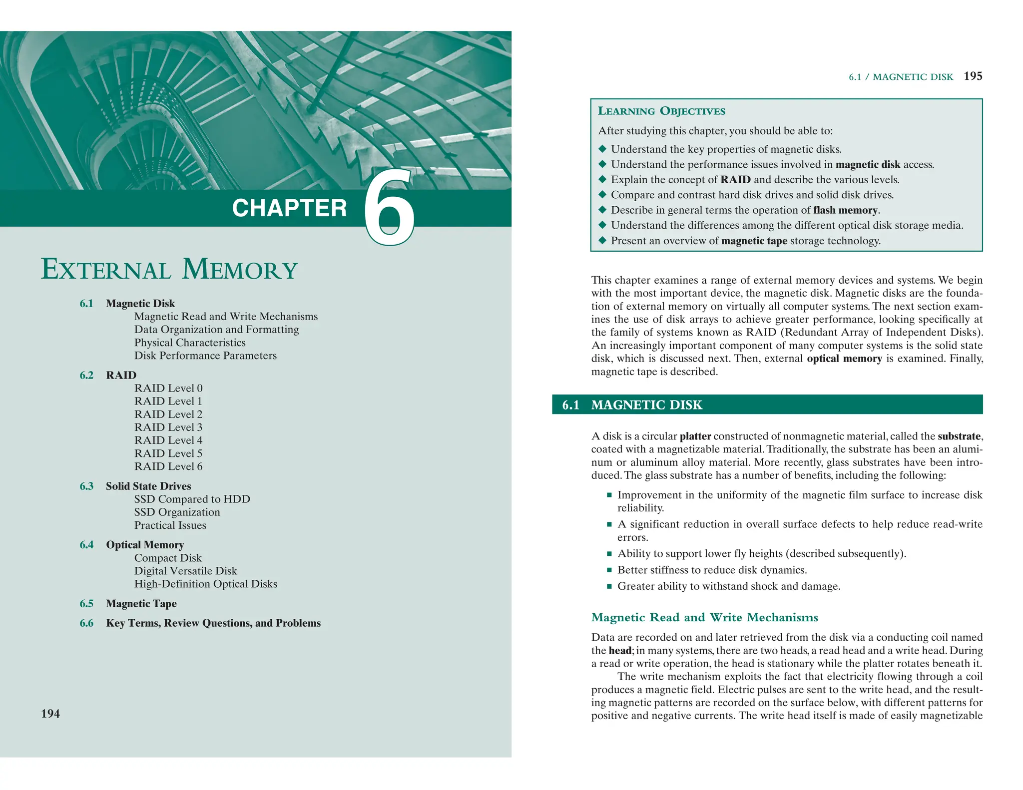 external-memory book magnetic disk, RAID, solid state drivers | PDF