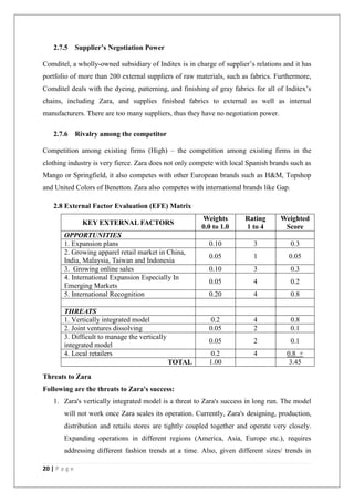 Comditel External analysis of_zara___value_chain_analysis_of_tesco | PDF ...