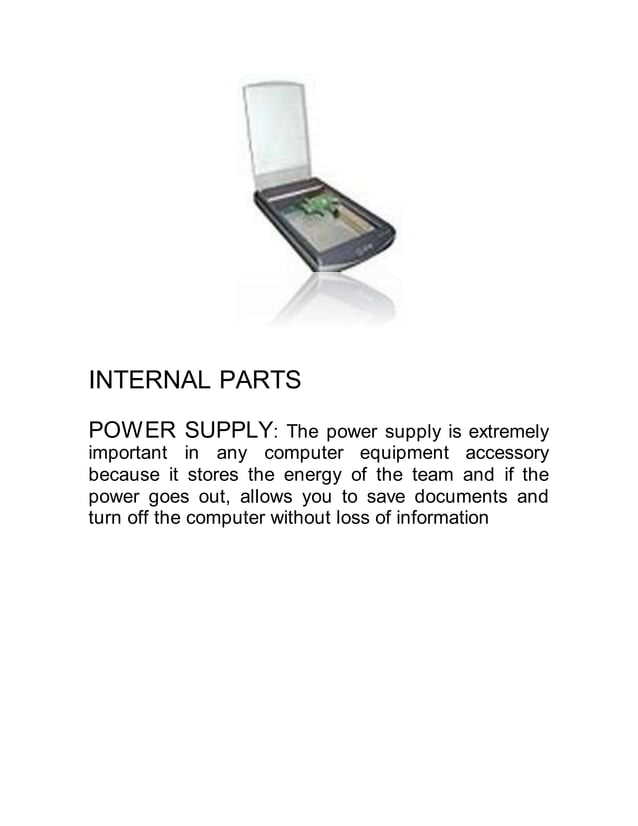 External and internal computer parts PDF