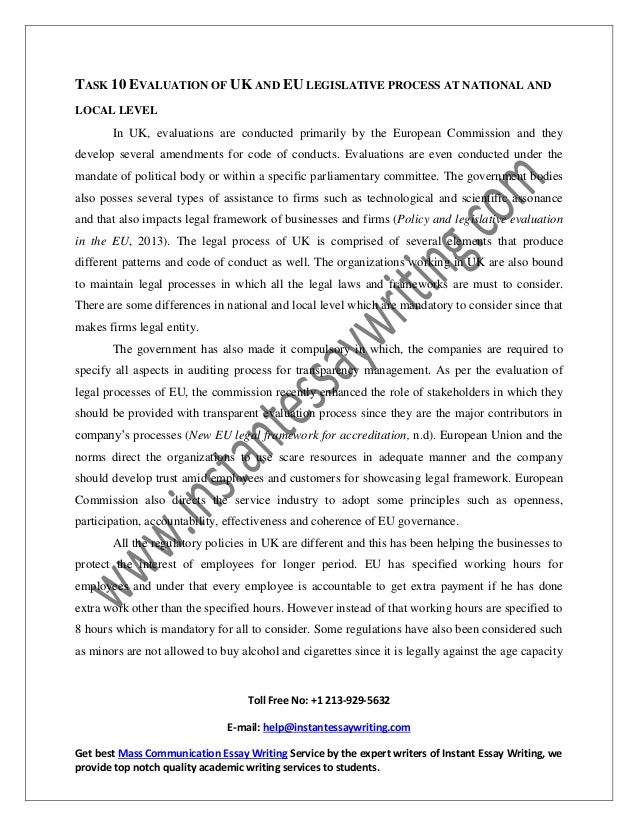 sample report essay