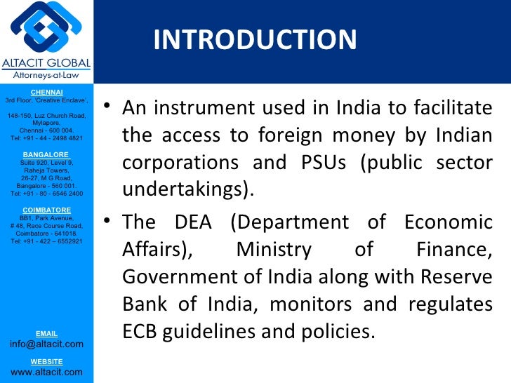 External commercial borrowing
