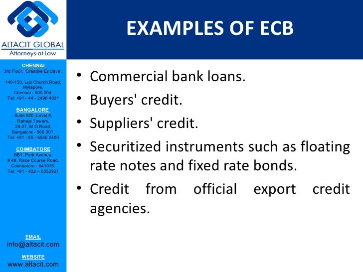 External commercial borrowing