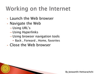 Web Browsing and Internet Communication | PPTX