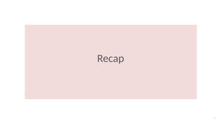 Recap
3
 