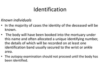 External examination in autopsies with pro forma | PPTX
