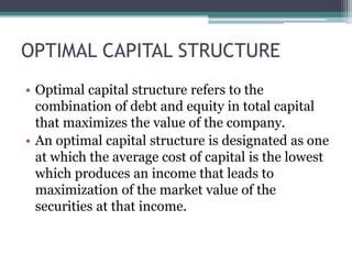 Qualities of a good capital structure | PPTX