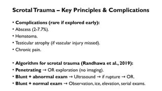 Testicle Injuries Comprehensive Overview of Penile and Testicular Trauma: Diagnosis and ...