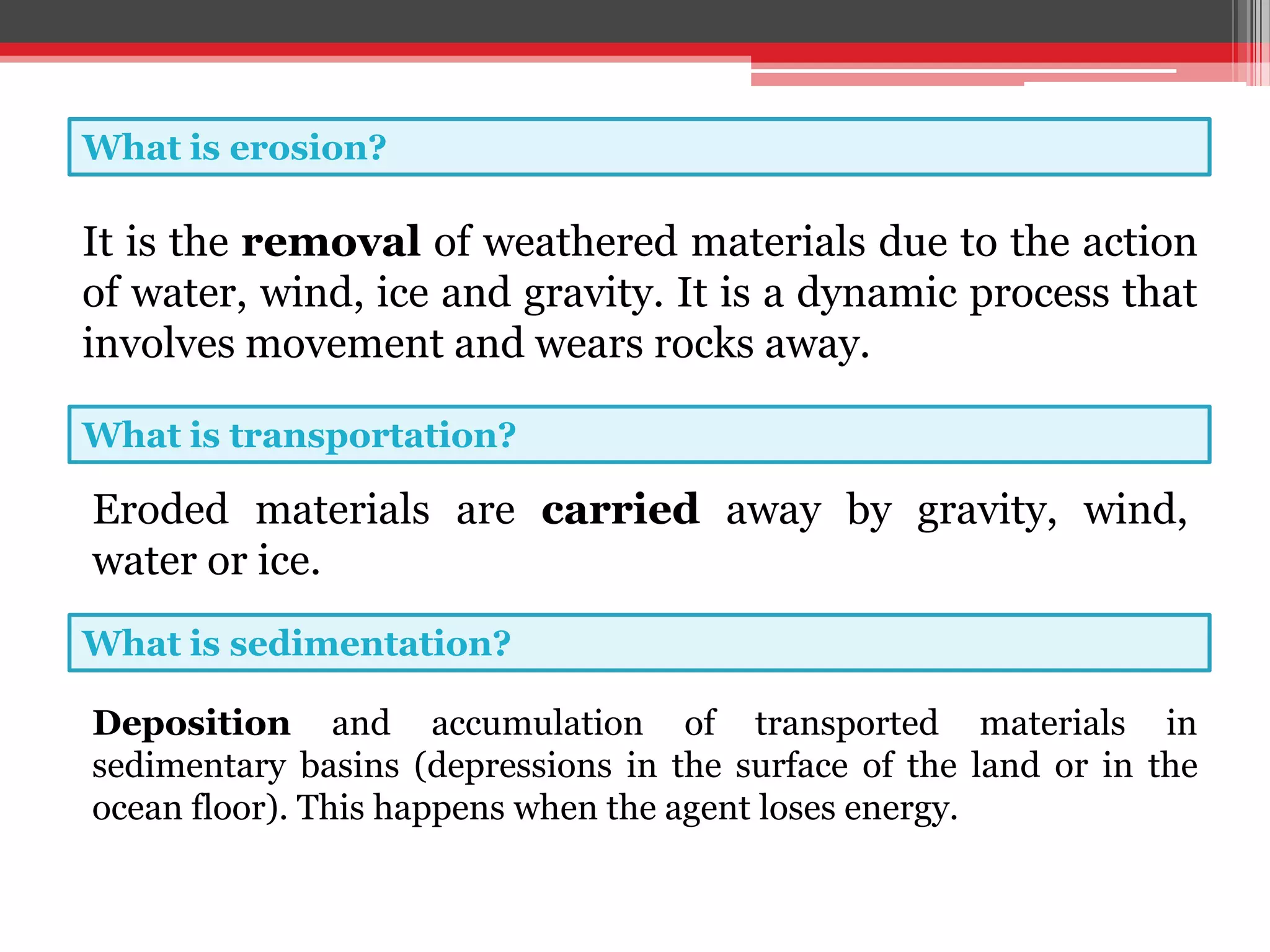 External geological processes and landscapes | PPTX