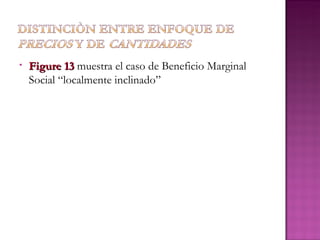 •   Figure 13 muestra el caso de Beneficio Marginal
    Social “localmente inclinado”
 