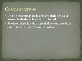 Costo Marginal externo = 225-100= $125 por TMExternalidad negativa : Contaminación