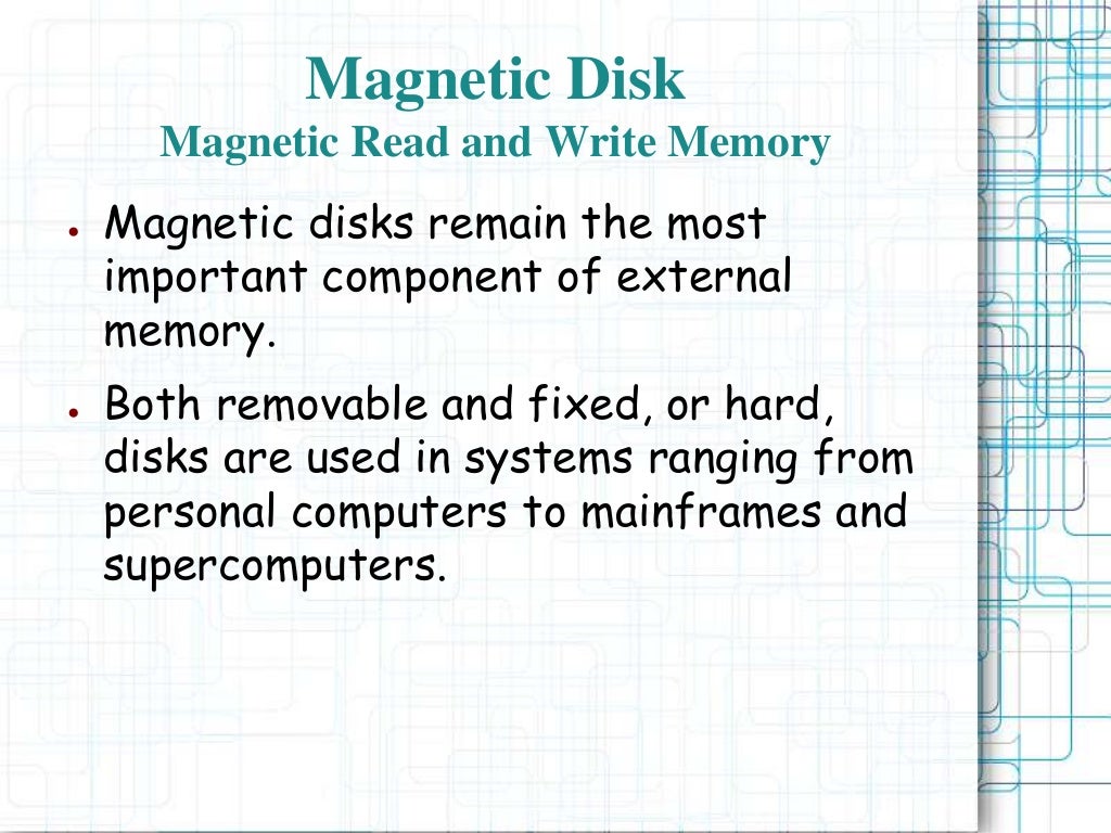 External memory Computer Architecture