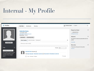 Internal - My Profile 
 