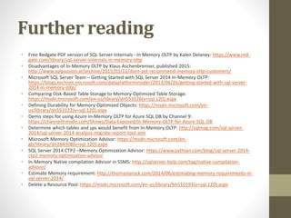 SQL 2014 In-Memory OLTP | PPT