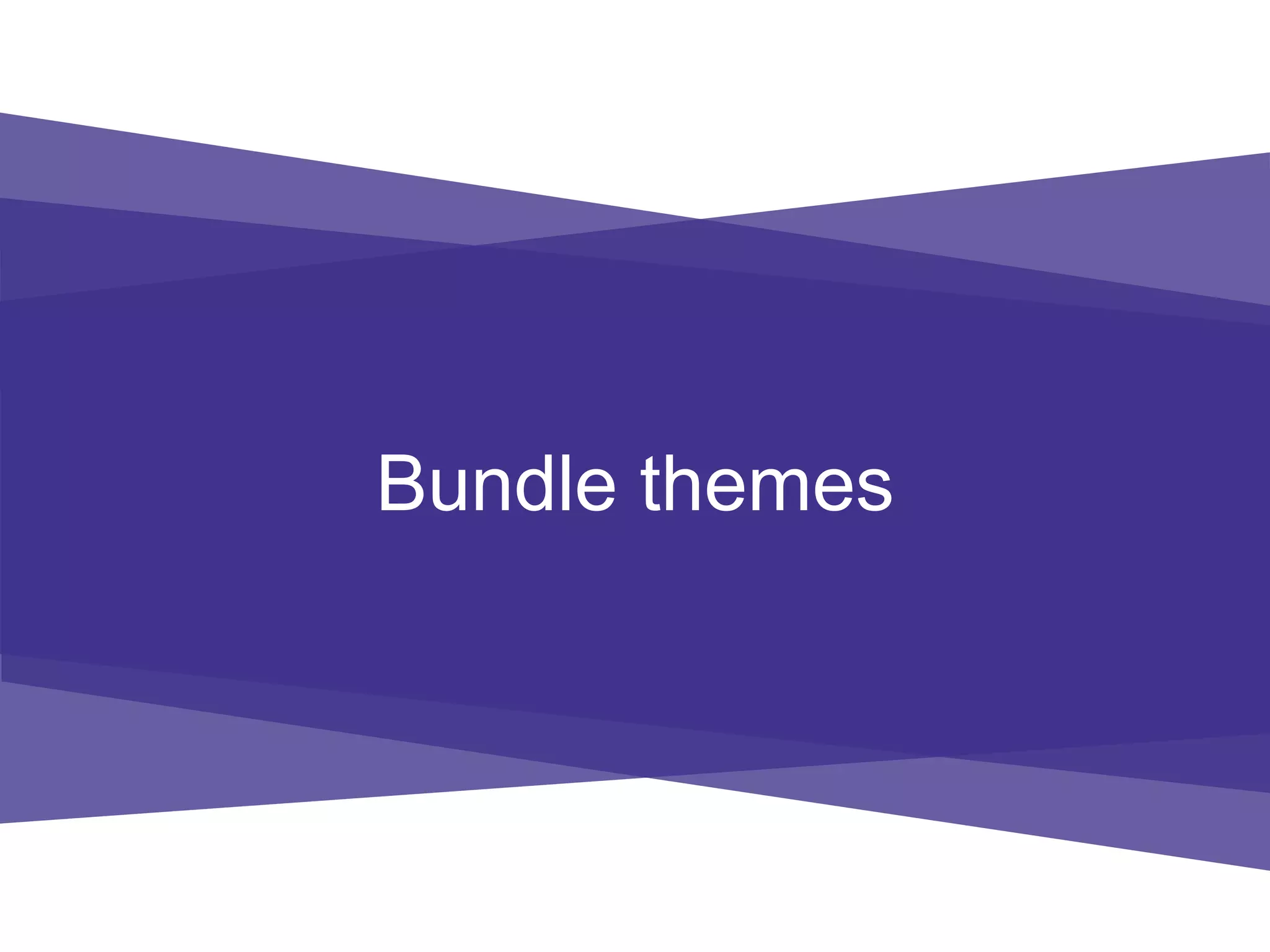 Bundle themes
 
