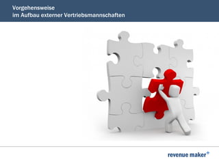 Vorgehensweise
im Aufbau externer Vertriebsmannschaften
 