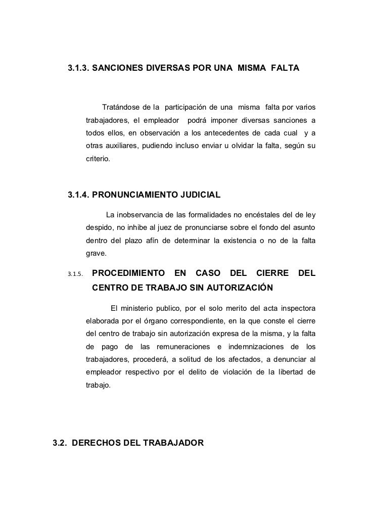 Extinción del Contrato de Trabajo