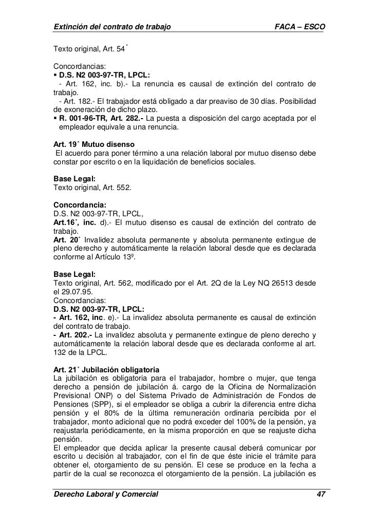 Carta De Despido Articulo 45 Nicaragua - Top Quotes o