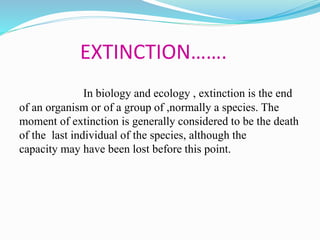 Extinction | PPTX