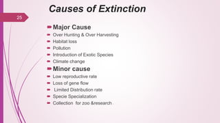 Extinction - Biodiversity and conservation | PPTX