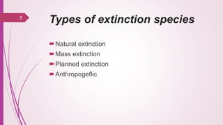 Extinction - Biodiversity and conservation | PPTX