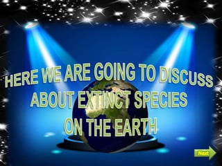 Extinct species | PPTX