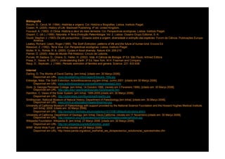 Bibliografia
Bocchi, G.; Ceruti, M. (1994). Histórias e origens. Col. História e Biografias. Lisboa. Instituto Piaget.
Cowen, R. (2005). History of Life. Blackwell Publishing. 4ª ed. United Kingdom.
Foucault, A. (1993). O Clima. História e devir do meio terrestre. Col. Perspectivas ecológicas. Lisboa. Instituto Piaget.
Gispert, C. (dir.). (1999). Naturália. A Terra.Evolução.Paleontologia. Vol. 2. Lisboa. Oceano Grupo Editorial, S. A.
Gould. Stephen J. (1993).Os oito porquinhos – Ensaios sobre a origem, diversidade e extinção das espécies. Forum da Ciência. Publicações Europa-
      América
Leakey, Richard; Lewin, Roger.(1996). The Sixth Extinction: patterns of life and the future of human kind. Encore Ed.
Massoud, Z. (1992). Terra Viva. Col. Perspectivas ecológicas. Lisboa. Instituto Piaget
Muller, R. A.; Rohde, R. A. (2005). Cycles in fossil diversity. Nature 434: 209-210
Palmer, D. (2000). Atlas do Mundo Pré-Histórico. Círculo de Leitores.
Purves, W.;Sadava, D.; Orians, G.; Heller, H. (2002). Vida. A Ciência da Biologia. 6ª Ed. São Paulo. Artmed Editora
Press, F.; Siever, R. (2001). Understanding Earth. 3ª Ed. New York. W.H. Freeman and Company.
Raup, D.; Sepkoski, J. (1986). Periodic extinction of families and genera. Science. 231: 833-836

Internet
Darling, D. The Worlds of David Darling. [em linha]. [citado em: 30 Março 2006].
      Disponível em URL: www.daviddarling.info/images/Ediacara_Hills.jpg
Eldredge, Niles. The Sixth Extinction. ActionBioscience.org.[em linha]. Junho 2001. [citado em 30 Março 2006].
      Disponível em URL: www.actionbioscience.org/newfrontiers/elredge2.html.
Gore, G. Georgia Perimeter College. [em linha]. 14 Outubro 1995. (revisto em 3 Fevereiro 1999). [citado em: 30 Março 2006].
      Disponível em URL: http://gpc.edu/~pgore/geology/geo102/precamb.htm
Hamilton, C. Views of the Solar System. [em linha]. 1995-2005.[citado em: 30 Março 2006].
      Disponível em URL: http://solarviews.com/thumb/earth/earthx.jpg
Smithsonian. National Museum of Natural History. Department of Paleobiology [em linha]. [citado em: 30 Março 2006].
      Disponível em URL: www.nmnh.si.edu/paleo/images/dbsamsci.jpg
University of California Museum of Paleontology with support provided by the National Science Foundation and the Howard Hughes Medical Institute.
      [em linha]. 2005. [citado em: 30 Março 2006].
      Disponível em URL: http://evolution.berkeley.edu/evosite/evo101/VIIB1dMassExtinctions.shtml
University of California. Department of Geology. [em linha]. Davis,California. (revisto em 11 Novembro).[citado em: 30 Março 2006].
      Disponível em URL: http://research.unc.edu/endeavours/fall2002/images/zosterophyllum.jpg
Wikipedia Foundation. Wikipedia ®. [em linha]. 27 Março 2006. [citado em: 30 Março 2006].
      Disponível em URL: http://en.wikipedia.org/wiki/Extinction_event
WWF. World Wide Fund . [em linha] (revisto em 28 Março 2006)
      Disponível em URL: http://www.panda.org/about_wwf/what_we_do/species/our_solutions/az_species/index.cfm
 