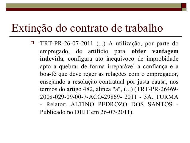 Artigo clt 482