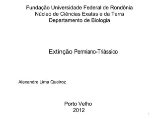 Universidade Federal de Rondonia - NUCLEO DE CIENCIAS EXATAS E DA