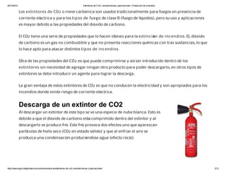 Extintor CO2: Uso, características y tipos