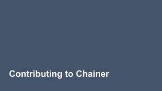 Contributing to Chainer
 