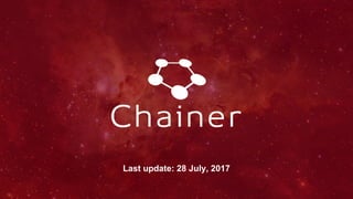 Last update: 28 July, 2017
 