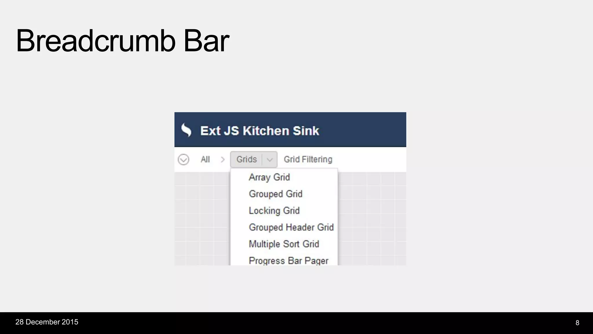 Breadcrumb Bar
28 December 2015 8
 