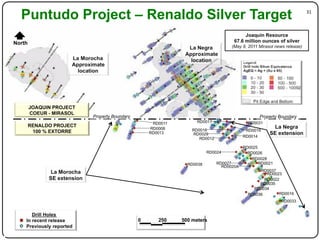 Puntudo Project – Renaldo Silver Target               31"




North




            Property Boundary       Property Boundary
 